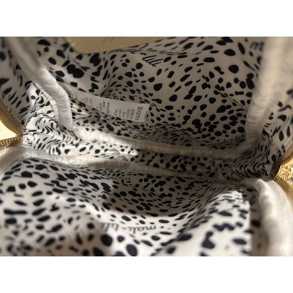 Anthropologie Mali + Lili Gwen Faux Fur Woven Sling/Crossbody Bag Tan/Beige NWT - Picture 12 of 16